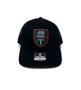 Rhodesia Army Patch Hat Richardson 112 Trucker Cap | Black OSFM Snapback | - Picture 1 of 2