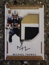 2016 NATIONAL TREASURES MICHAEL THOMAS RC PATCH AUTO #D 87/99 SAINTS AUTOGRAPH!