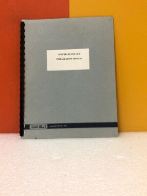 Spex Spectrum One CCD Installation Manual - Image 1 of 2