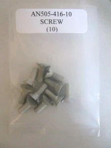 AN505-416-10 Flat Countersunk Screw 1/4-20 x 5/8" Steel - Lot of 10 - Picture 1 of 4