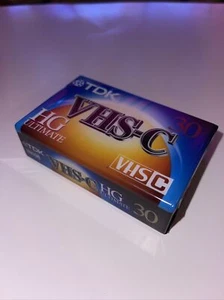 TDK VHS-C HG Ultimate 30 Videocámara Cassette Cinta de Grabación en Blanco Nueva - Imagen 1 de 1