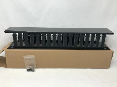 Hellermann Tyton WMB1 2 Unit Single-Sided Horizontal Wire Cable Manager 3x3 - Image 1 of 4