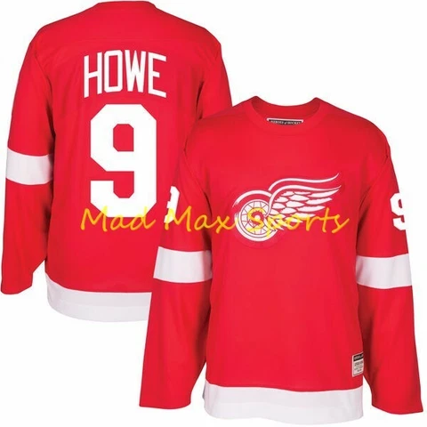 GORDIE HOWE Detroit RED WINGS Throwback HEROES of HOCKEY Vintage Jersey Sz S-XXL Cover