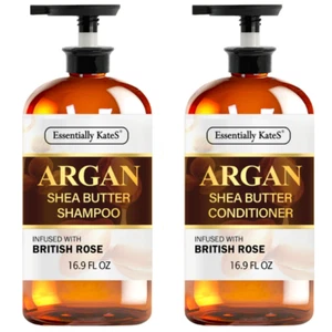 Argan Oil Shampoo and Conditioner Set - Sulfate-Free Formula with Nourishing Mor - Picture 1 of 7