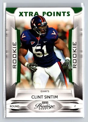 2009 Playoff Prestige #124 Clint Sintim Xtra Points Green NM+ - Image 1 of 2