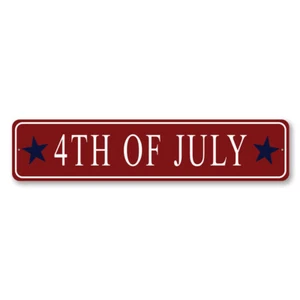 4Th Of July Metal Decor Sign - Picture 1 of 4