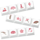 Mechanical Keyboard Keycaps with Cherry Blossom Pattern for Gaming Enthusiasts