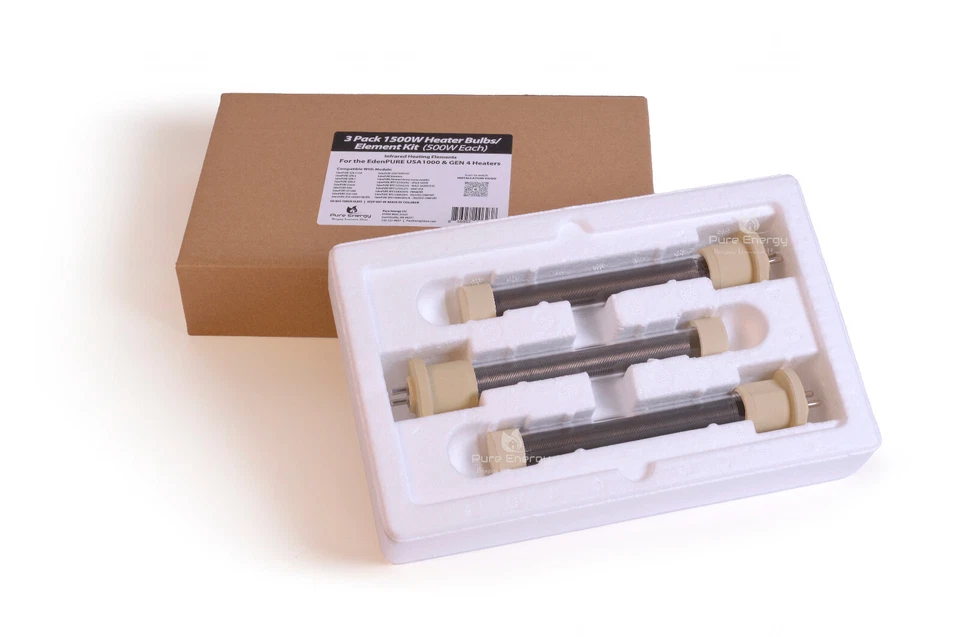 New Replacement Bulb Element Set  Part US001 For EdenPURE GEN 4 USA 1000 Heaters - Image 1 of 4