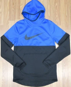 NIKE DRI-FIT HOODIE SWEATSHIRT POLYESTER BLAU & SCHWARZ Gr. SMALL, S - Bild 1 von 4