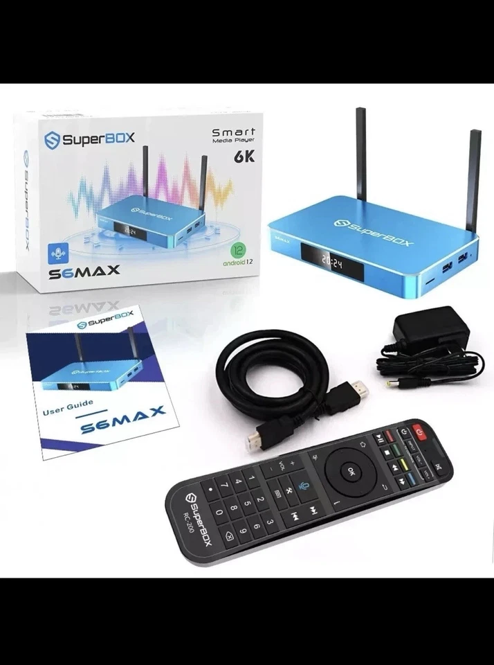 S6 Max SuperBox 🚀 4K UHD|Fast Loading|Live TV + Movies|Full Power Performance - Image 1 of 4