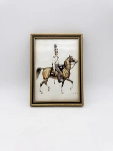 Pequeña imagen militar vintage de soldado con impresión oficial salvavidas - Imagen 1 de 8