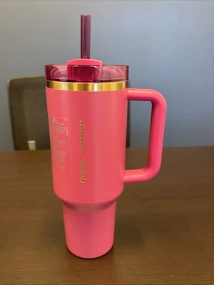 Starbucks X Stanley Winter Berry Pink 40 OZ vacaciones 2024 nuevo Foto 1 de 4