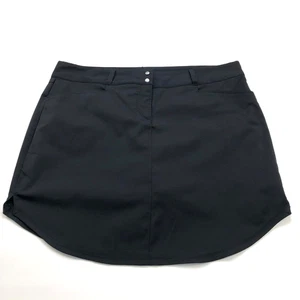Adidas 14 (Fits 36W) Golf Tennis Lined Skirt Skort 4" Shorts Black - Picture 1 of 9