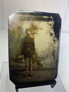 Civil War Era 1800’s Union Soldier Tin Type Photo 1/1? North South War Scarce - Picture 1 of 4
