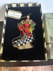 Mackenzie Childs Winter Skates Christmas Ornament RARE - Picture 1 of 11
