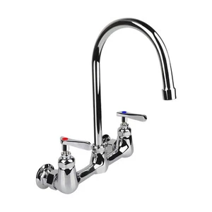 Grifo de montaje en pared 8 pulgadas centro comercial cocina fregadero grifo con ganso de 6"... - Imagen 1 de 7