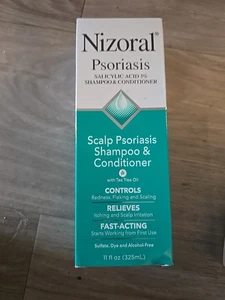 w5 Nizoral 11Oz Shampoo Balsamo Psoriasi Cuoio Capelluto 2 in 1 Massima Resistenza - Foto 1 di 6