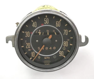 71-72 VW Beetle Bug Speedometer Gauge Cluster Vintage Aircooled 113 957 023 E - Picture 1 of 5
