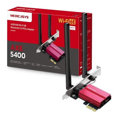 MERCUSYS TP-Link MA86XE V2 PCIe Adapter AXE5400Mbps Wi-Fi 6E Bluetooth 5.3, Inte - Immagine 1 di 4