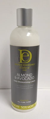 Loción hidratante para el cabello Design Essentials mantener el rizo almendra y aguacate 12 oz Foto 1 de 4