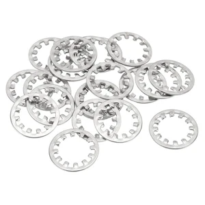 M16 Innenverzahnung Sicherungsscheiben, 20 Stück 304 Edelstahl gezahnte Unterlegscheiben - Bild 1 von 7