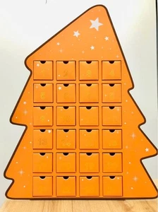 Hermes Limited Christmas Tree Advent Calendar Paper Object Orange Rare Used - Picture 1 of 24
