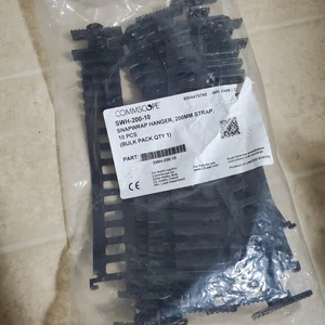 Commscope SnapWrap Cable Hanger 200mm Plastic Strap 10pk NEW SWH-200-10 - Picture 1 of 5