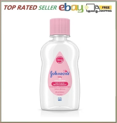 Óleo Johnson's Baby, óleo mineral puro para prevenir perda de umidade, original 3 fl. oz - Imagem 1 de 4