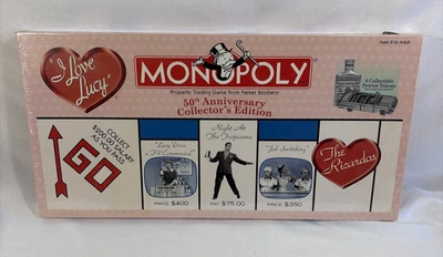 I Love Lucy Monopoly 50th Anniversary Collector's Edition Game 2001 - New Sealed - Image 1 of 4