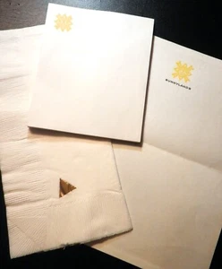 SELTEN Vintage Annenberg Sunnylands Ephemera Notizblock Schreibwaren Privatjet Serviette - Bild 1 von 15