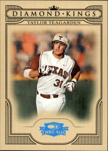 2008 Donruss Threads Diamond Kings Platinum #22 Taylor Teagarden /25