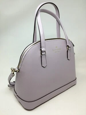 Kate Spade Sadie Leather Dome Satchel Crossbody Lilac Moonlight NEW - Image 1 of 4