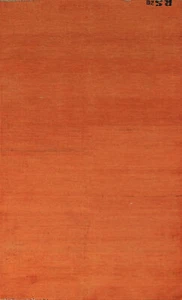 Orange Wool Gabbeh Oriental 7 ft. Runner Rug 3x7 Handmade - Picture 1 of 24