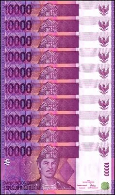 Indonesia 10000 Rupiah, 2005, P-143a, UNC X 10 PCS - Image 1 of 2