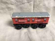 Thomas Tank Engine Wooden Railway Train Wood Sodor Mail Cargo Car 1996