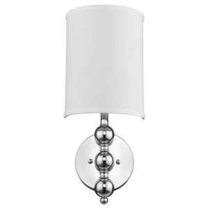 Acclaim St. Clare 1 Light Wall Lamp, Chrome/White 1/2 Round - TW6358 - Picture 1 of 1