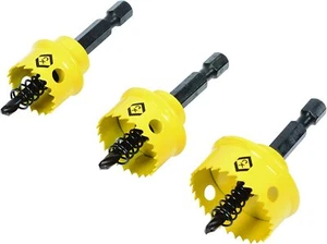 CK 3 piezas de chapa metálica de acero inoxidable, aleación de 20 mm, 25 mm, 32 mm Holesaw Set, T3213 - Imagen 1 de 5