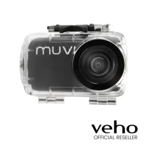 VEHO MUVI HD RUGGED WATERPROOF CASE [UP TO 60M] - BLACK/CLEAR - VCC-A010-WPC - Picture 1 of 6