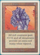 Gauntlet of Might Unlimited HEAVILY PLD Artifact Rare CARD (248207) ABUGames