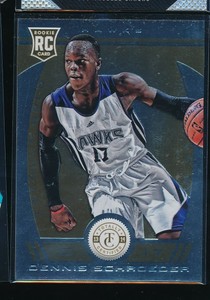 2013-14 PANINI Totally Certified GOLD 7/25 Dennis Schroeder #234 Rookie RC HAWKS