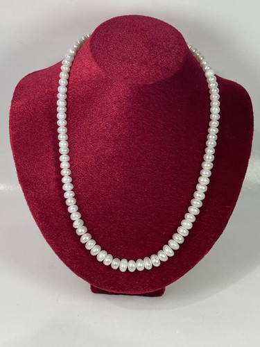 VETEMENTS Girocollo collana gioielli moda perle d'acqua dolce coltivate 18" 7 9 mm