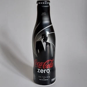 COCA COLA - James Bond 007 Skyfall RARE Full Coke Zero 250ml Aluminium Bottle - Picture 1 of 5