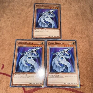 🔥 3x YUGIOH Cyber Dragon SGX1-ENG01 Common PLAYSET SPEED DUEL NM 1ST ED - Picture 1 of 6