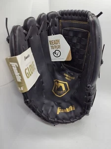 Franklin: 22630L 14" Fieldmaster BLK/GLD Softball Handschuh Neu Mit Etikett - Bild 1 von 8