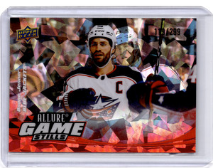 2022-23 UPPER DECK ALLURE BOONE JENNER GAME STILLS RED PARALLEL #119/299