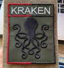 Ukrainian Army Unit Patch Kraken Volunteer Battalion Tactical Badge Hook Square