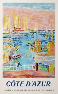 CAVAILLES - COTE D AZUR 1953 TRAVEL VINTAGE POSTER - Picture 1 of 1