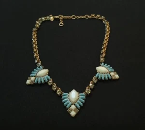 J Crew Brass Acrylic Drop Pendant Necklace - Picture 1 of 4