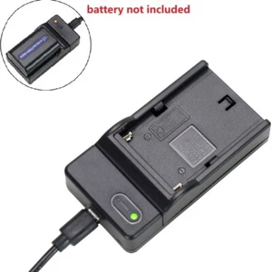 SLIM USB Battery Charger For Sony NP-FM30 NP-FM50 NP-FM55H NP-QM50 QM51 NP-FM55H - Picture 1 of 9