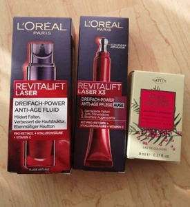Loreal Revitalift Laser X 3 Augenpflege und Anti Age Fluid, NEU! plus 4711 Probe - Bild 1 von 1